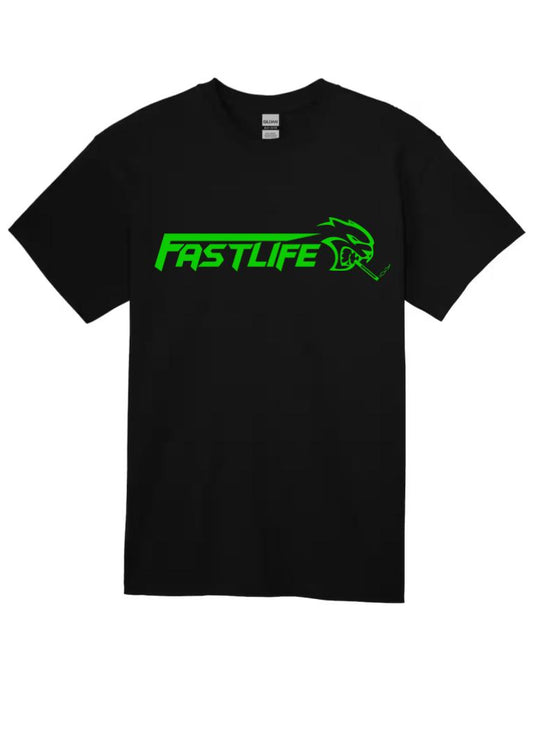 Fastlife Smoking Hellcat Slime Green T-Shirt